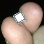 Actual photo of a ASICMiner chip